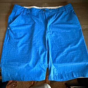 adidas Men's Bright Blue Flat Front Shorts
